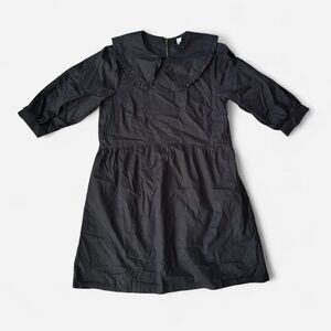 Black Ruffle Collar Wednesday Style Dress